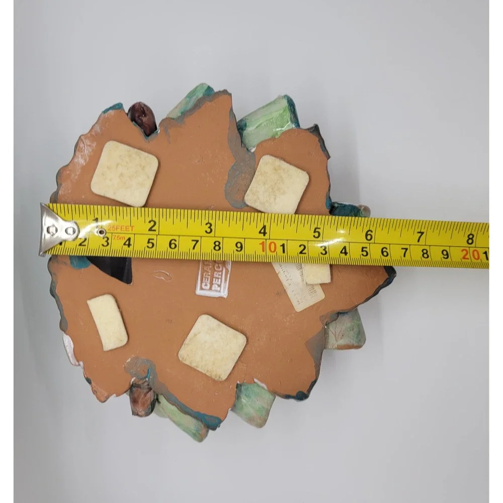 Ceramiche Perconte Sciacca Italy Ceramic Figs Fruit Wall Plaque 3D Decor